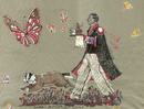 BUDGER, BUTLER, BUTTERFLY (Барсук, дворецкий, бабочка), буква B, из серии Английская азбука, ABCFROLOV